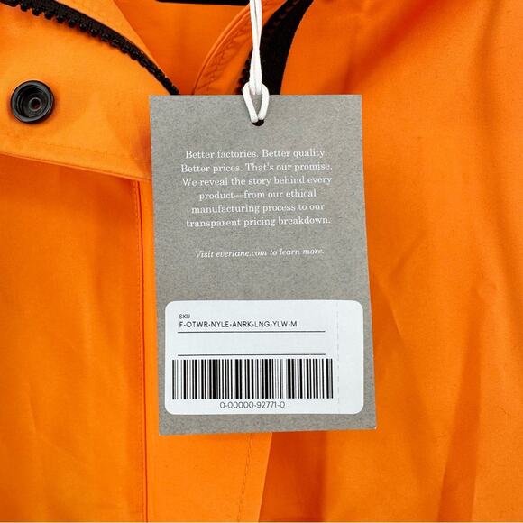 Everlane the Renew anorak jacket in yellow orange Size M - Picture 4 of 15